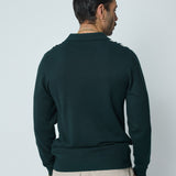 Longsleeve Polo - Heritage -  Moss Green